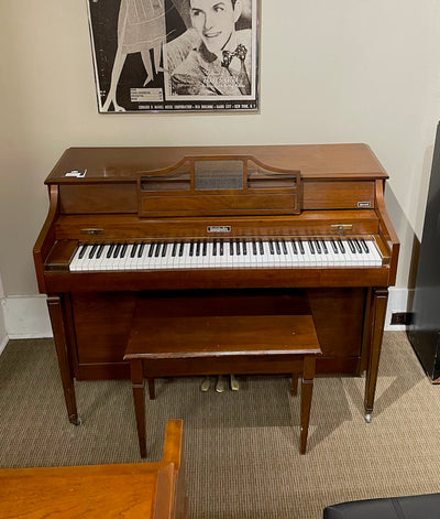 Baldwin Howard Spinet Piano | Polished Walnut - YOSA | SN: 1118145 | Used