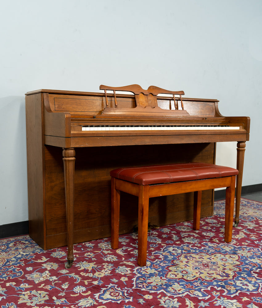 Wurlitzer Classic Upright Piano | Walnut | SN: 1103601 | Used