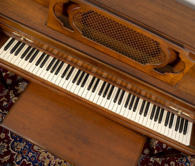 Lyon & Healy 4106 Console Piano | Polished Mahogany | SN: 242459 | Used