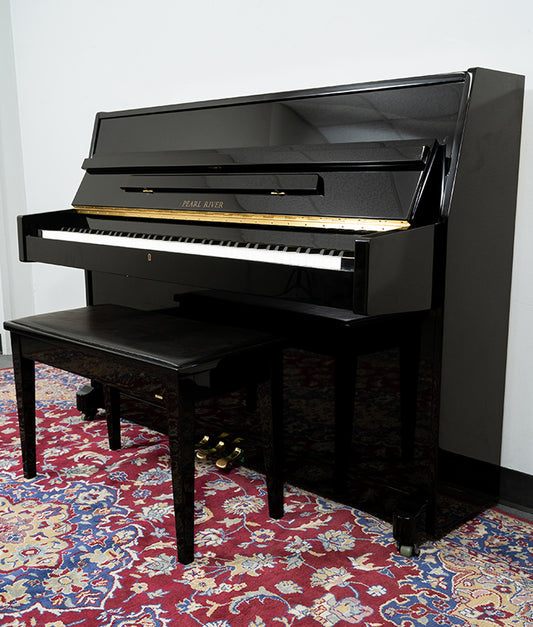 Pearl River UP108D1 Upright Piano | Polished Ebony | SN: 1510778 | Used