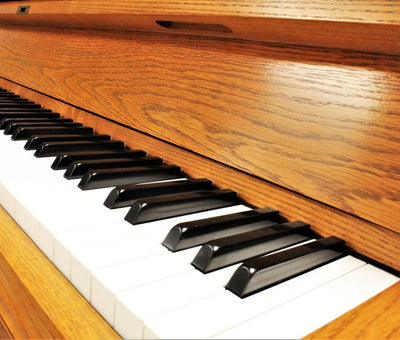 Yamaha 45" | P22 Satin Oak Upright Piano | #214046 | Used