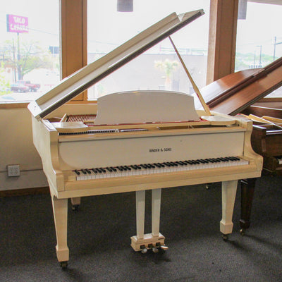 Binder & Sons G-80A 5'1" Ivory Baby Grand Piano | Used