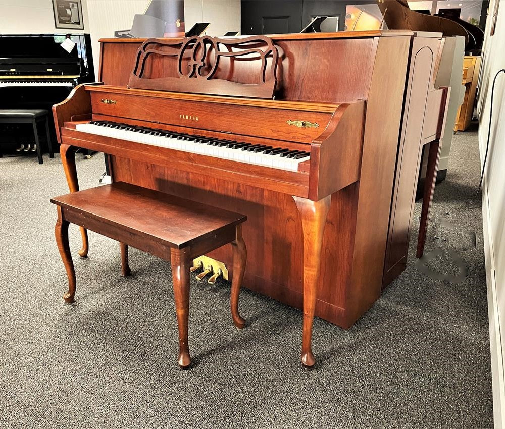 Yamaha M500 Upright Piano | Queen Anne Medium Cherry | Used