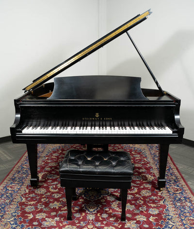 1986 Steinway & Sons 5'7" Model M Grand Piano | Satin Ebony | Used