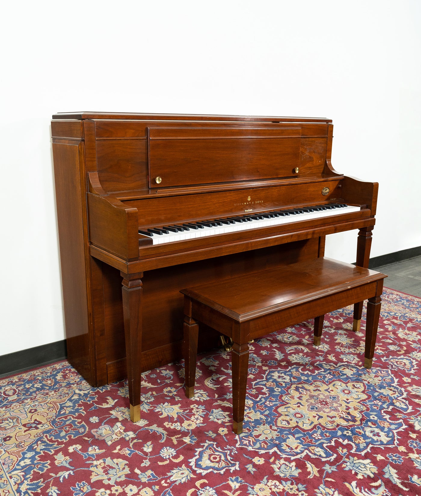 Steinway and Sons 45" Upright Piano | Mahogany | SN: 546638 | Used