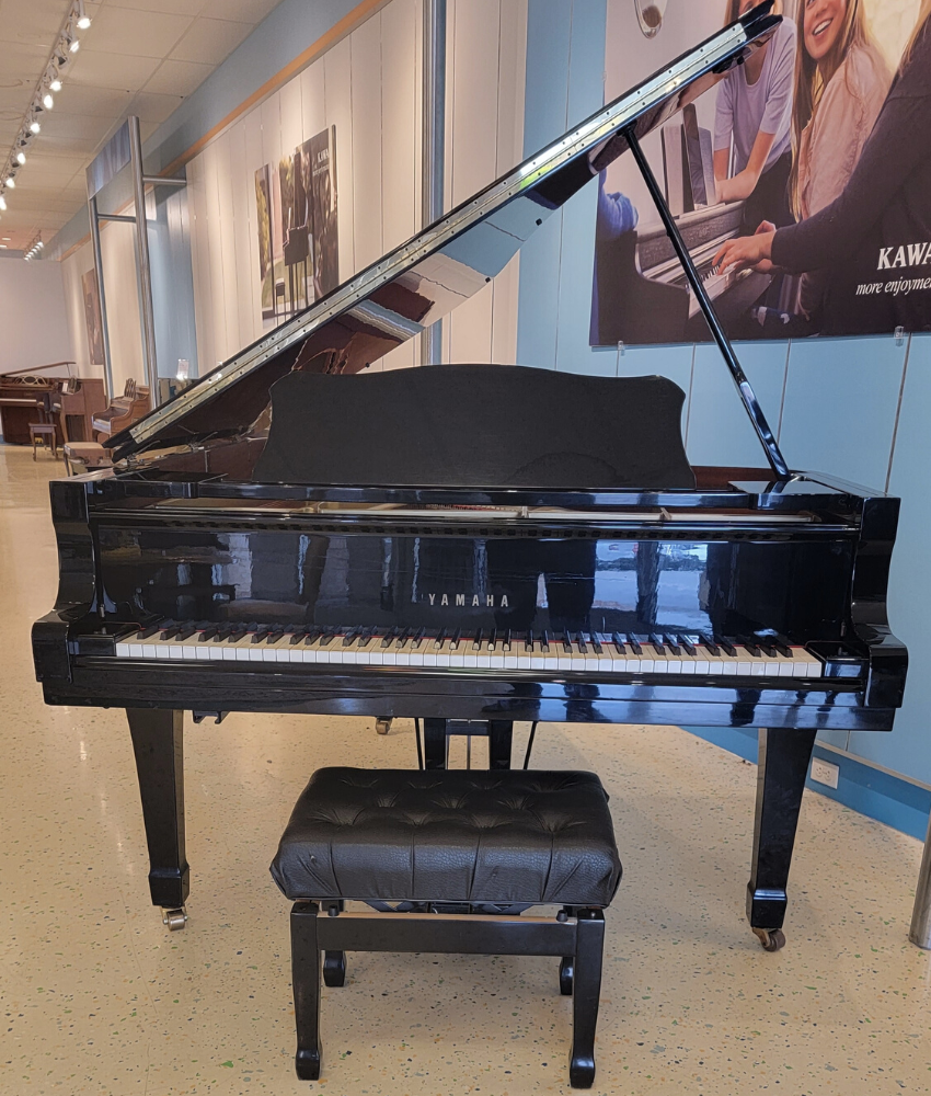 1987 Yamaha 7'6" C7 Grand Piano | Polished Ebony | SN: A4470288 | Used