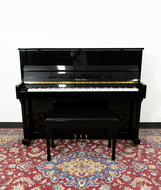 Pearl River 46" UP118M Upright Piano | Polished Ebony | SN: 308819 | Used