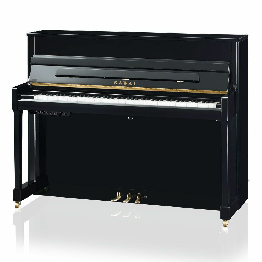 Kawai 45" K200-ATX3 Hybrid Upright Piano | Polished Ebony | New
