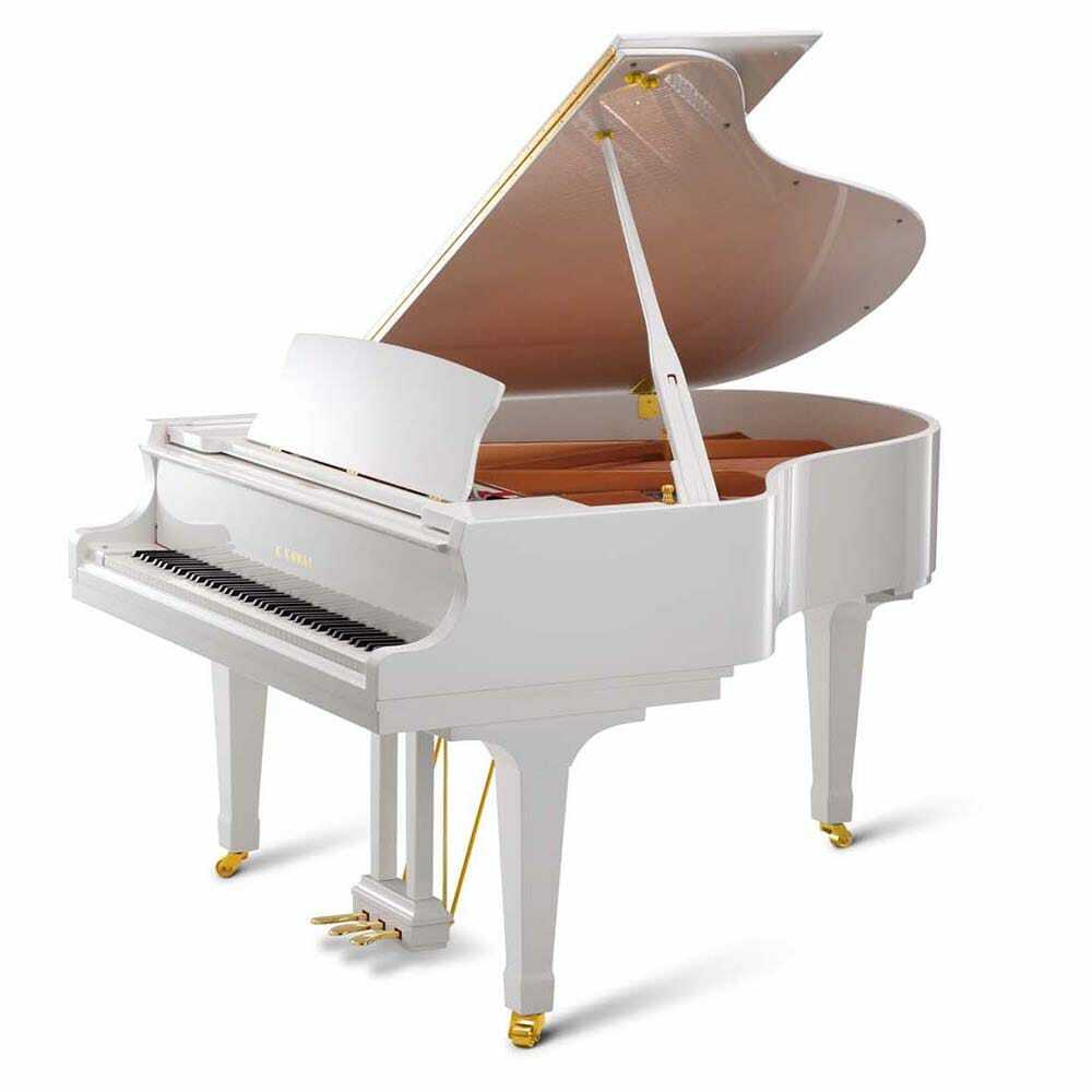 Kawai GX-2 | 5'11" BLAK Series Classic Salon Grand Piano | Snow White Polish | New