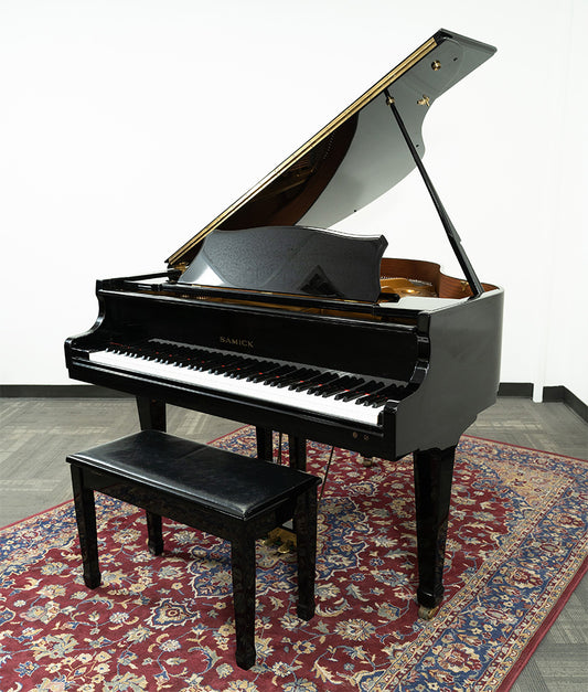 Samick SG-140C 4'9 Baby Grand Piano | Polished Ebony | SN: IMDG0006 | Used