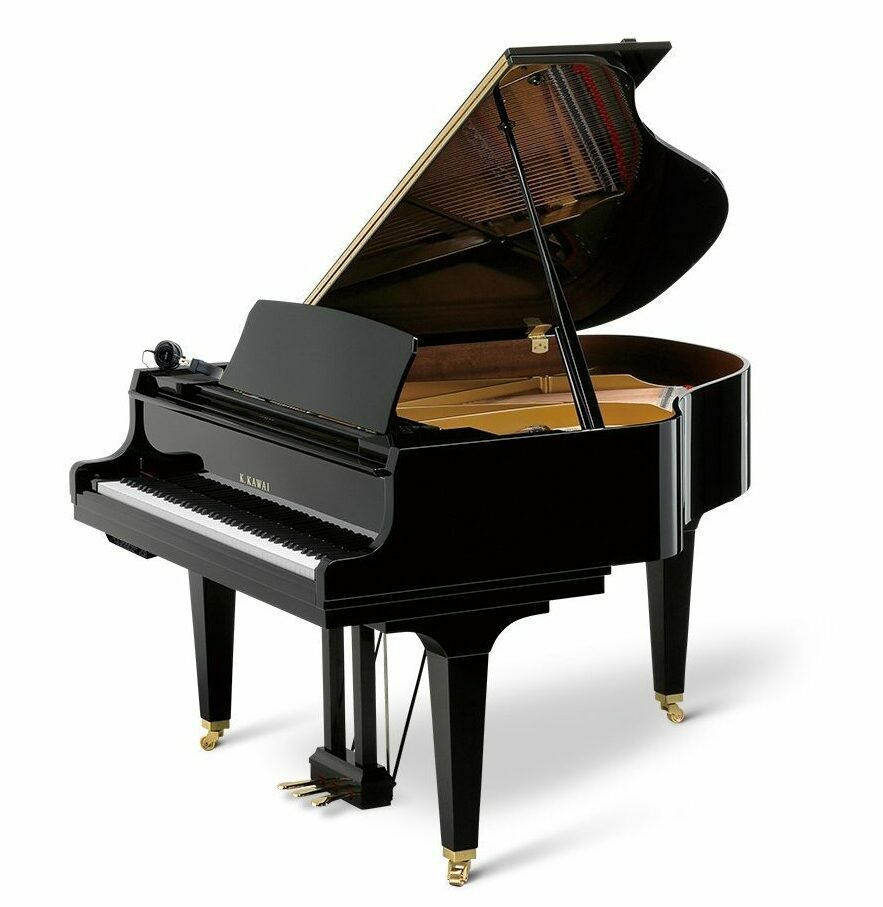 Kawai 5'5" GL-30 AURES 2 AnyTime Hybrid Piano | Polished Ebony | New