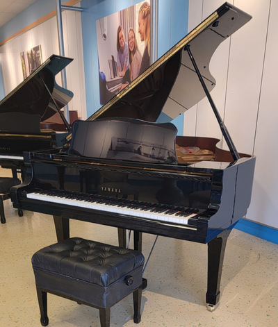 1992 Yamaha 6'7" C5 Conservatory Grand Piano | Polished Ebony | SN: E5111834 | Used