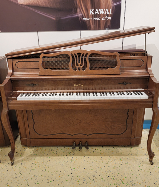 1983 Kawai 43.5" 803F Upright Piano | Satin Mahogany | SN: K1456358 | Used