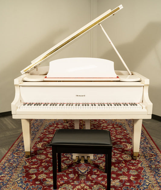 Howard 5'8" C171 Grand Piano | Polished White