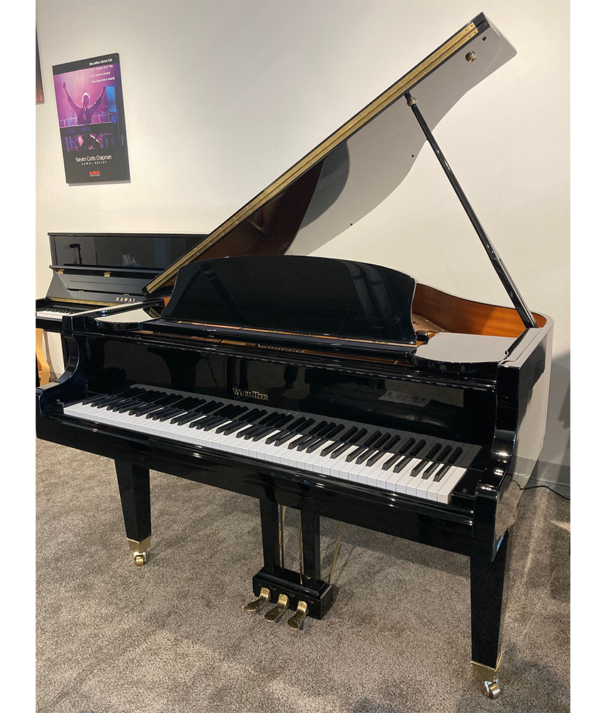 Wurlitzer 5'1" C153 Grand Piano | Polished Ebony | SN: 71281 | Used