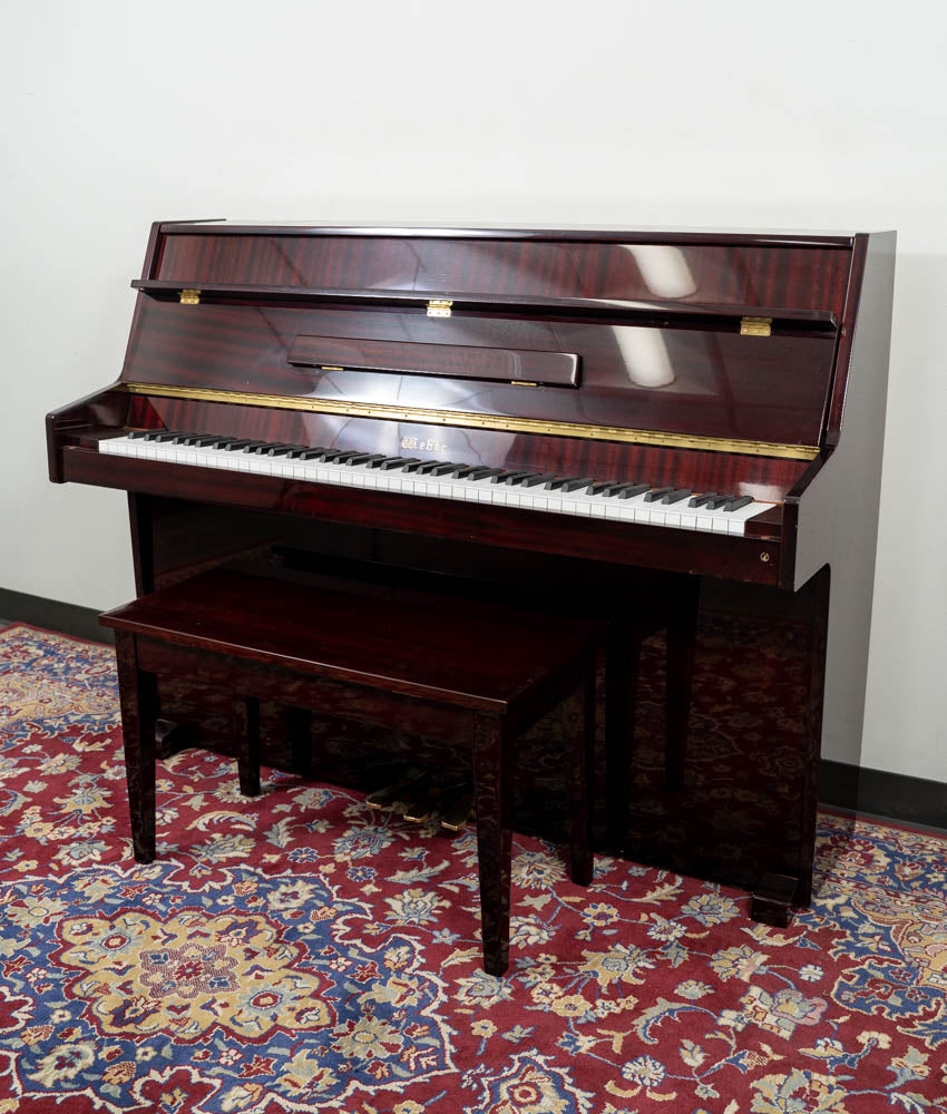 Weber W-4 Upright Piano | Polished Mahogany | Used
