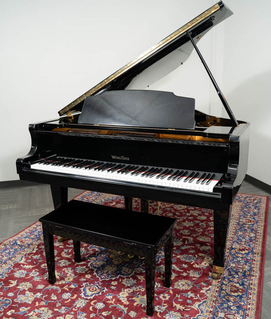 Wurlitzer 5'2" G-452 Grand Piano | Polished Ebony | Used