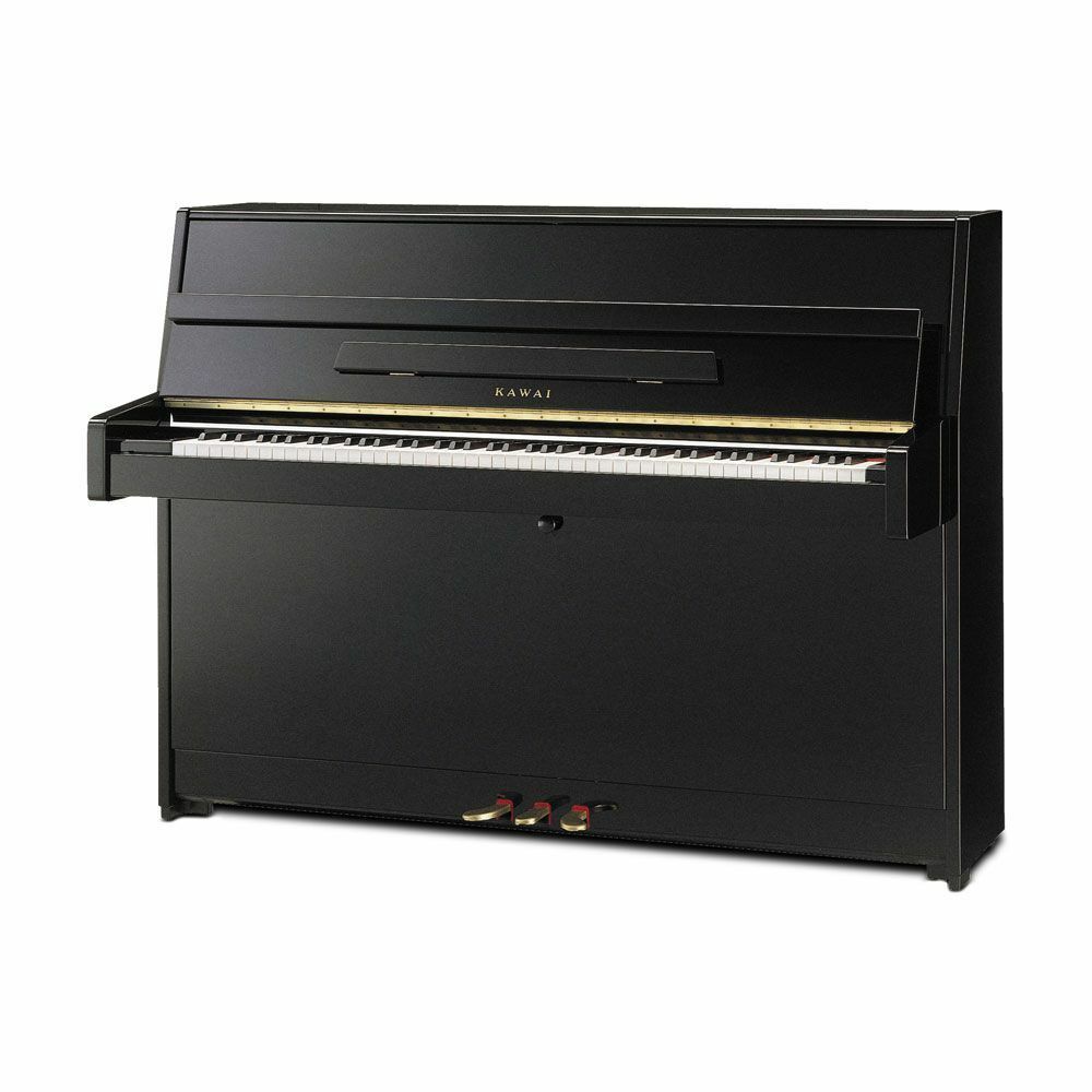 Kawai 43.3" K-15 Continental Upright Piano | Ebony Polish | New