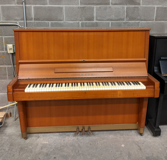 1966 Yamaha 52" U7 Upright Piano | Solid Teak Wood | SN: 520472 | Used