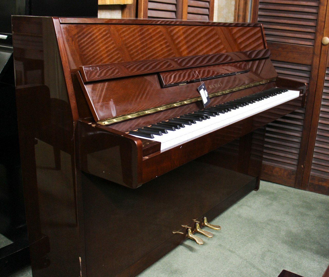 Kawai CX-4 Upright Piano | Polished Mahogany