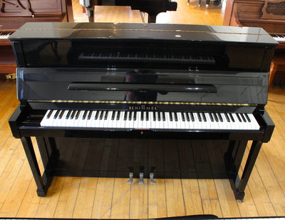 1991 Schimmel Upright Piano | Polished Ebony | SN: 297337 | Used