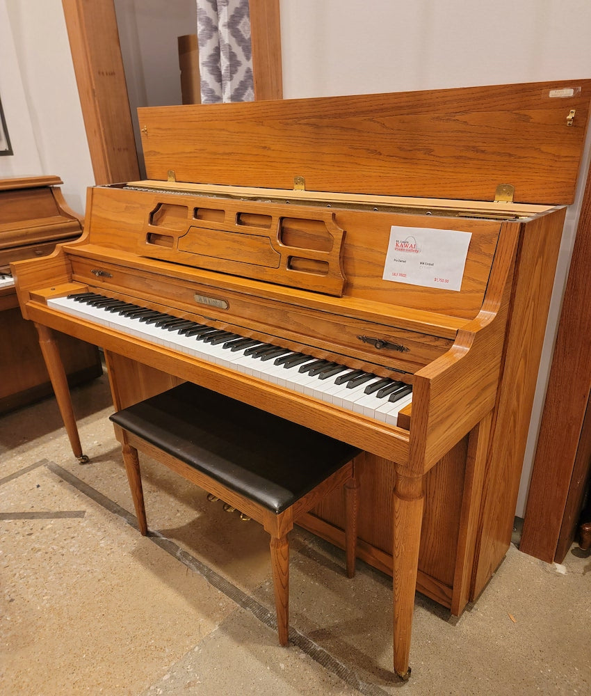 Kimball Upright Piano | Satin Oak | Used