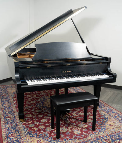 1985 Kawai 7'6" KG-7D Grand Piano | Satin Ebony | Used