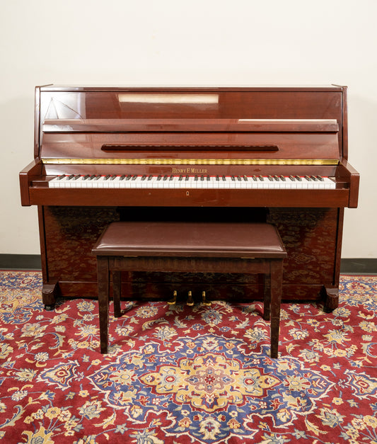 Henry F Miller HMV043MP Upright Piano | Polished Mahogany | SN: HMV043MP | Used