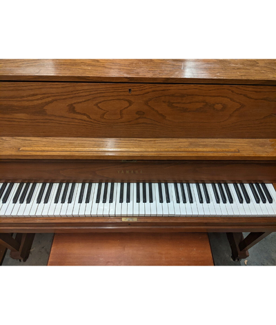 1960 Yamaha 45" P202 Upright Piano | Satin Oak | SN: B126984 | Used