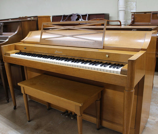 Baldwin Acrosonic Spinet Piano - Light Oak