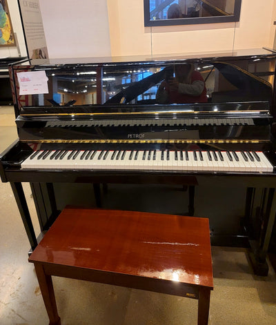 Petrof Upright Piano | Polished Ebony | Used