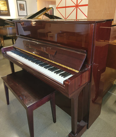 2001 Bergmann 48" E121 Upright Piano | Polished Mahogany | SN: T0005C821 | Used