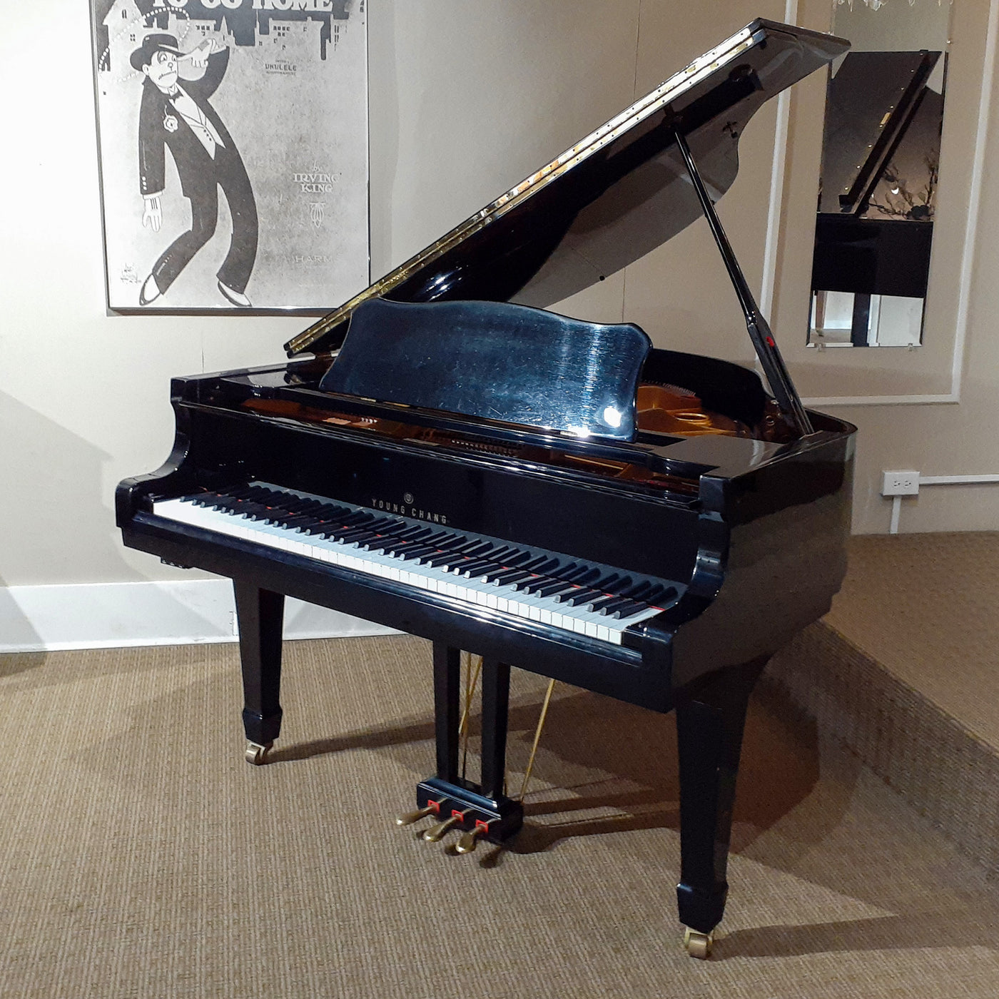 Young Chang G150 Polished Ebony Baby Grand Piano | New