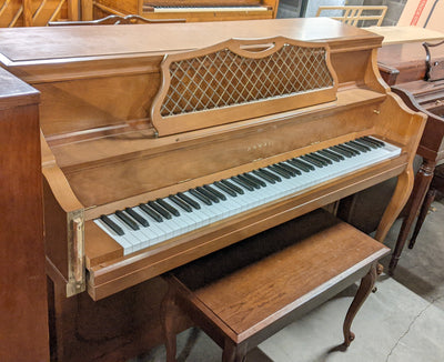 1978 Kawai 43.5" 801F Upright Piano | Satin Oak | SN: K1028505 | Used