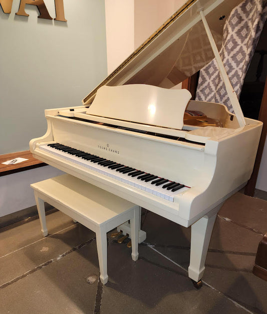 Young Chang 5'2" G157 Grand Piano | Polished White | SN: G814528