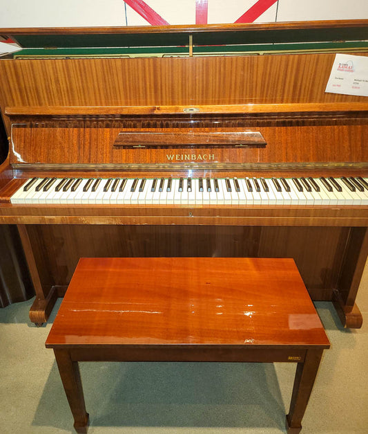 Weinbach 43" Model 110 Console Piano | Polished Walnut | SN: 922266 | Used