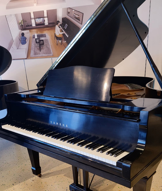 1967 Yamaha 6'1" G3 Grand Piano | Polished Ebony | SN: 579954