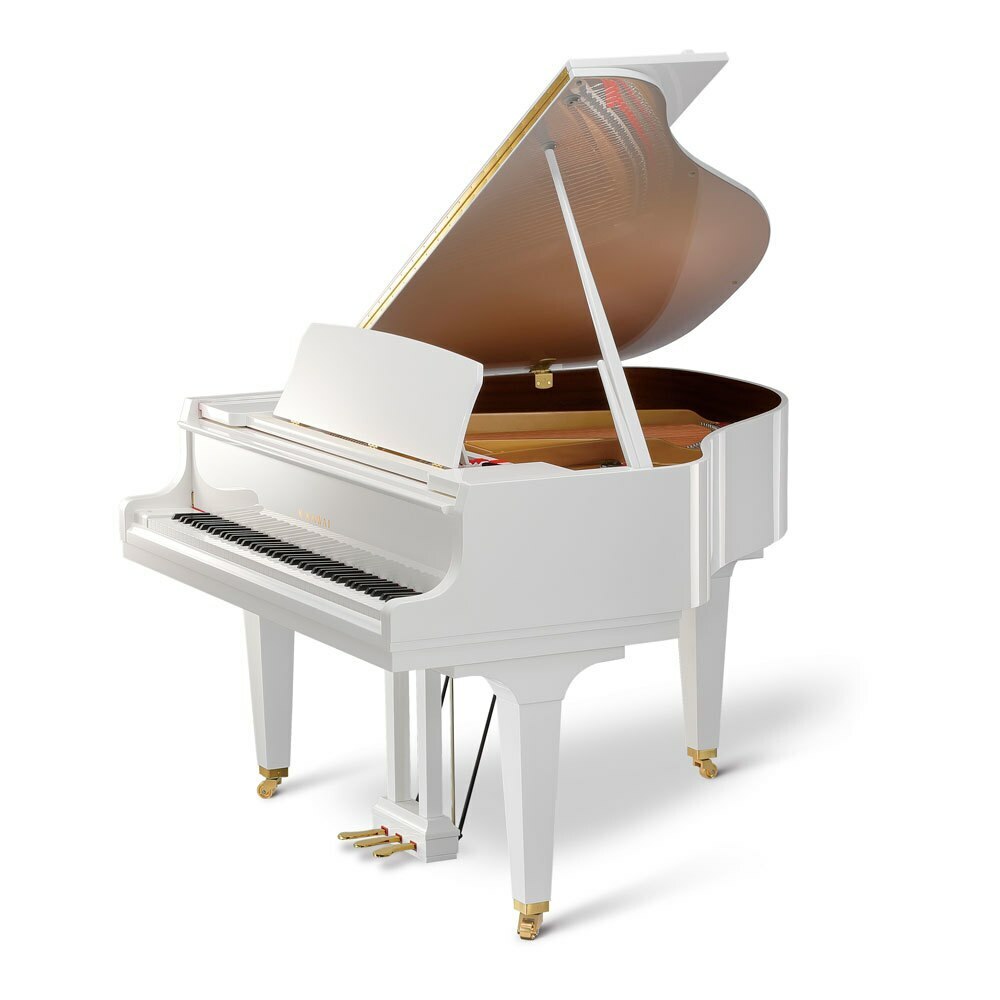 Kawai 5'0" GL-10 Baby Grand Piano | Snow White Polish | New