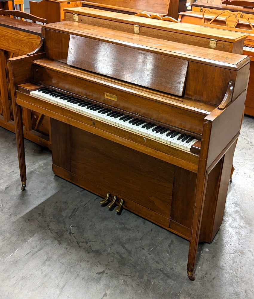 1956 Mason & Hamlin 42" H Console Piano | Satin Walnut | SN: 63036 | Used