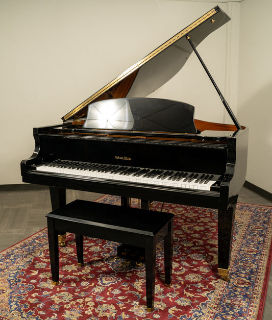 Wurlitzer 5'1" C153 Grand Piano | Polished Ebony | SN:064606