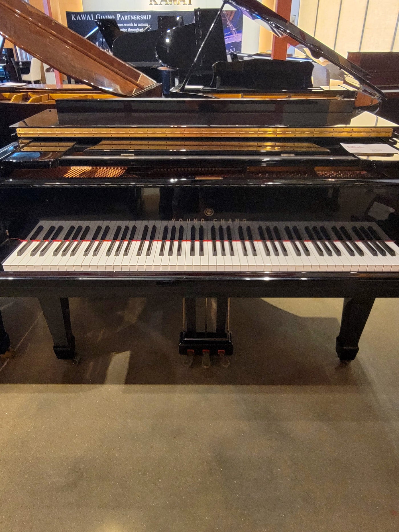 Young Chang 5' G150 Baby Grand Piano | Polished Ebony | Used