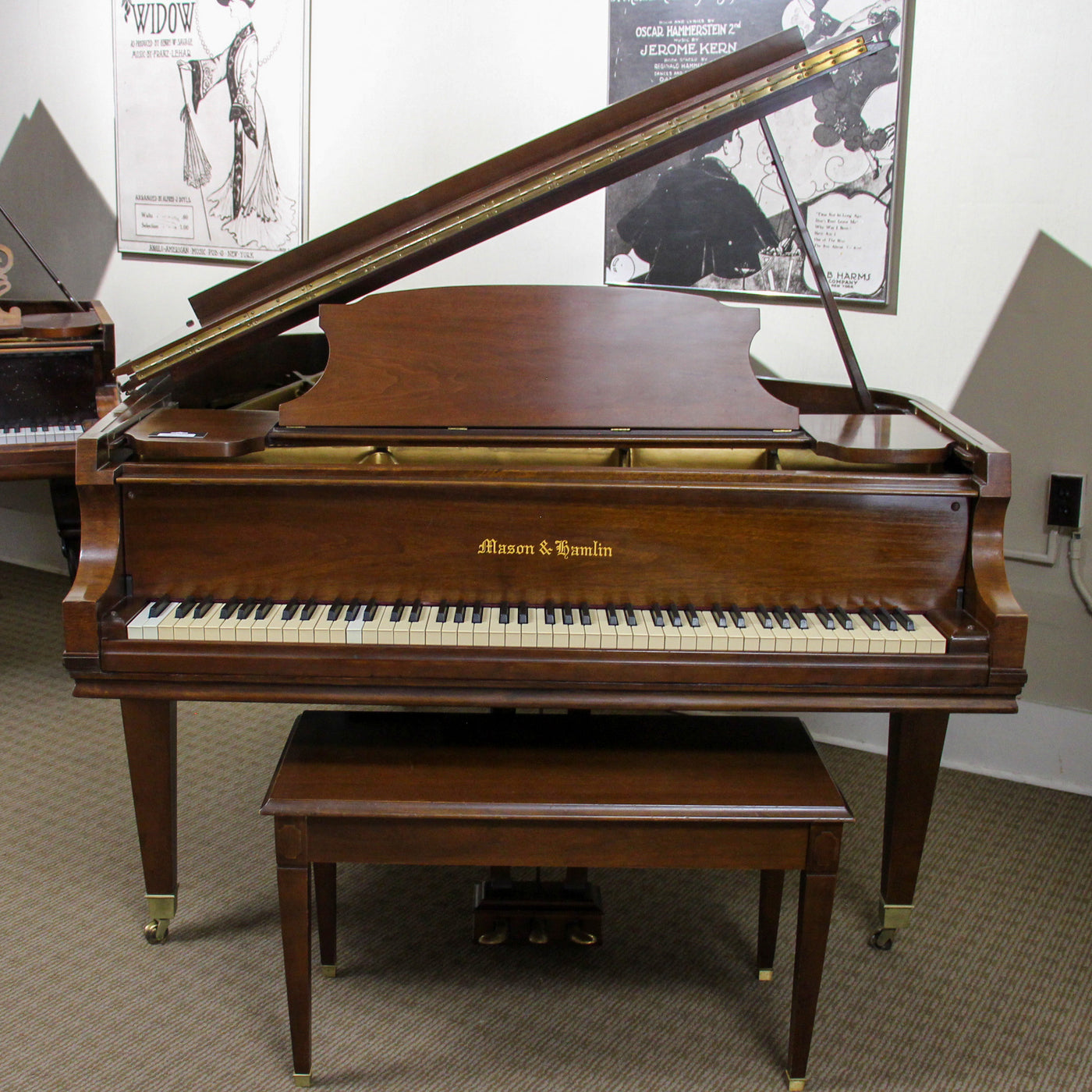 Mason & Hamlin 5'8.5" Model A Grand Piano | Polished Mahogany | Used