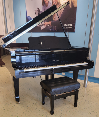 1987 Yamaha 7'6" C7 Grand Piano | Polished Ebony | SN: A4470288 | Used