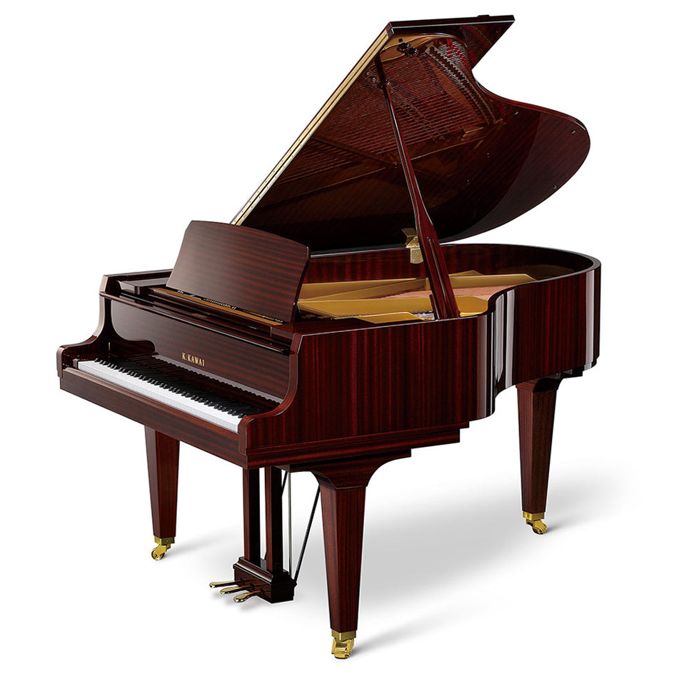 Kawai GL-40 | 5'11" Classic Salon Grand Piano | Polished Brown Sapeli Mahogany | New