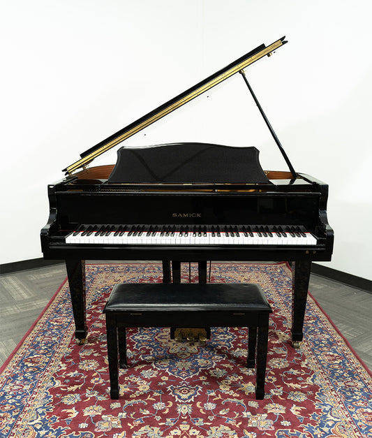 Samick SG-140C 4'9 Baby Grand Piano | Polished Ebony | SN: IMDG0006 | Used