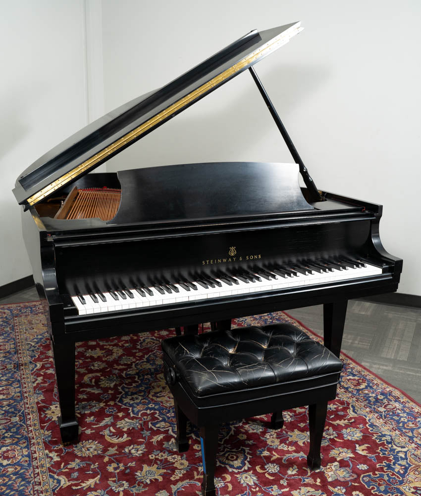 1986 Steinway & Sons 5'7" Model M Grand Piano | Satin Ebony | Used