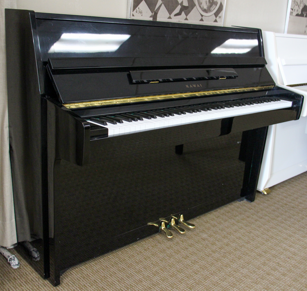Used Upright Piano, Kawai CE-7N Console Polished Ebony – Alamo