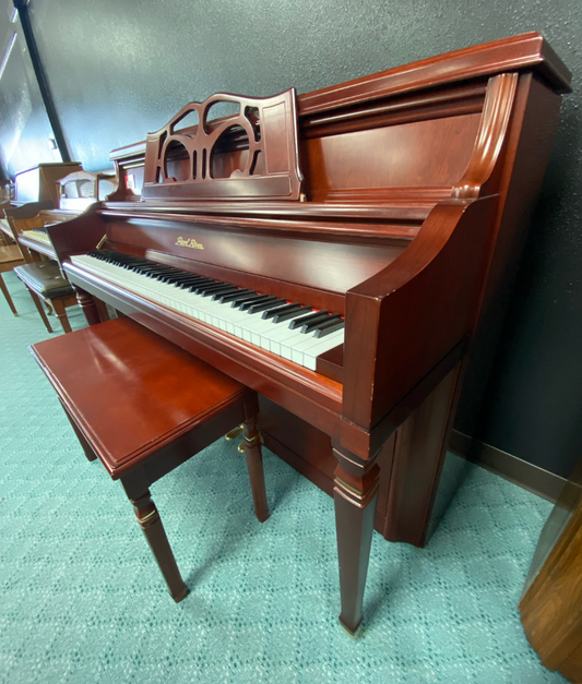 Pearl River UP110P5 Upright Piano | Satin Mahogany | SN: 742935 | Used