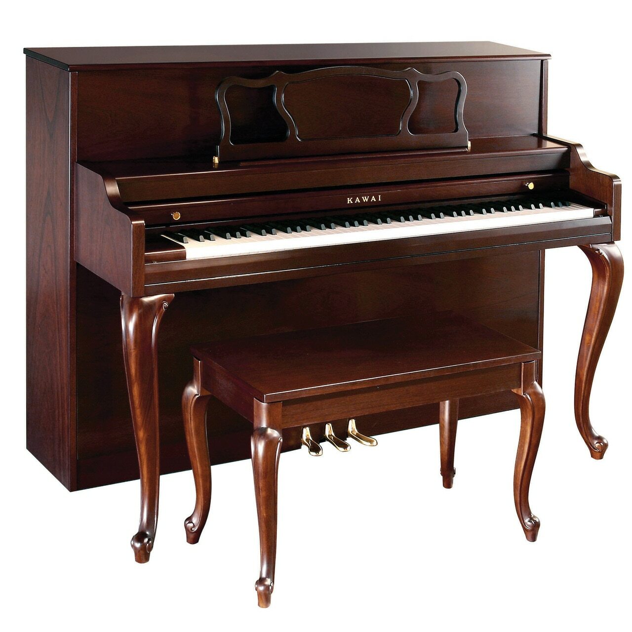 Kawai 44.5" 508 Decorator Console Piano | Satin Mahogany | New