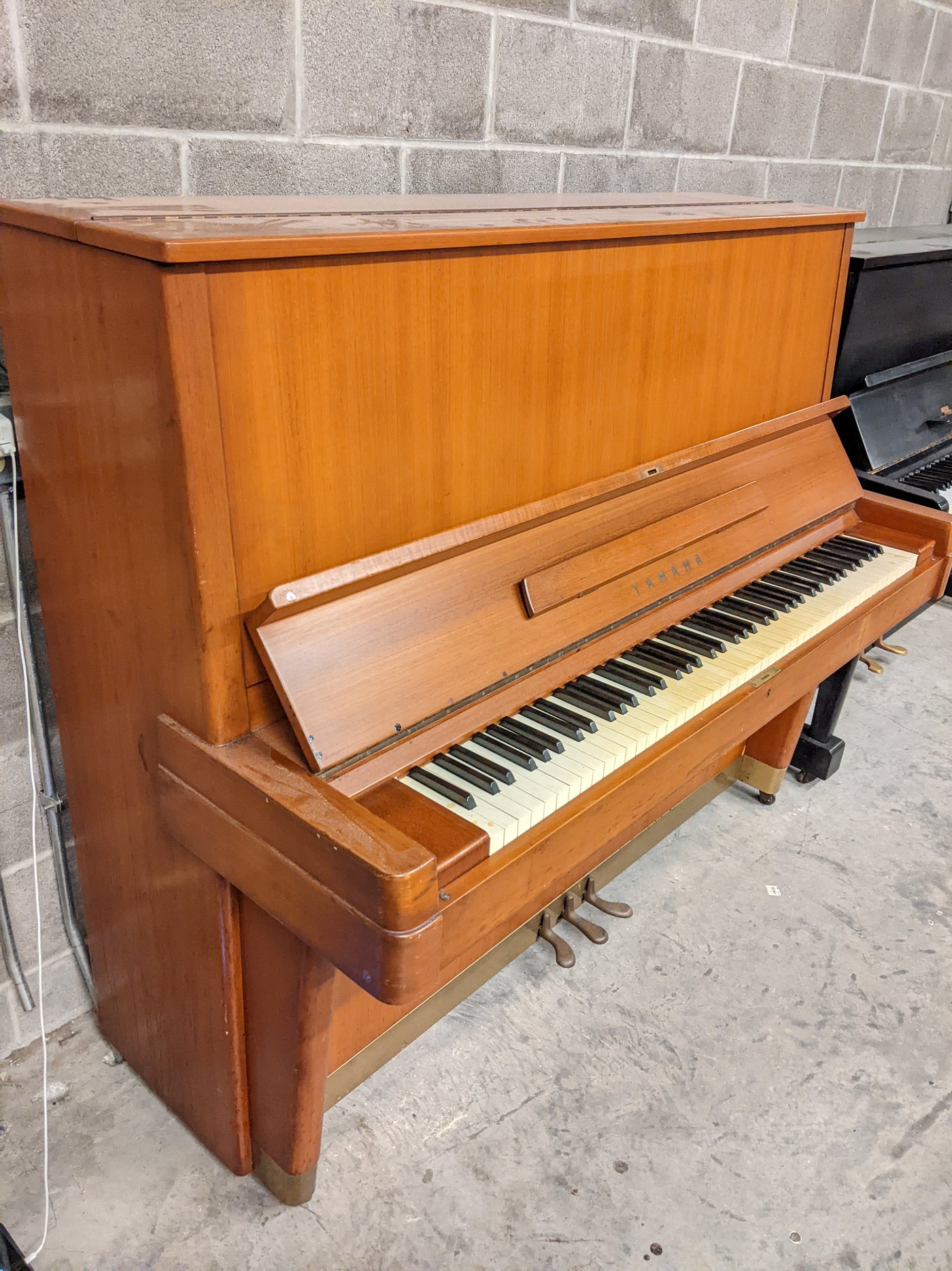 1966 Yamaha 52" U7 Upright Piano | Solid Teak Wood | SN: 520472 | Used